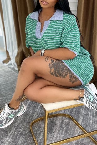 Knit Polo 2piece