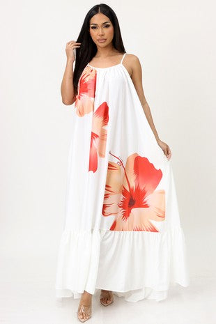 Hawaiian Flower Dress