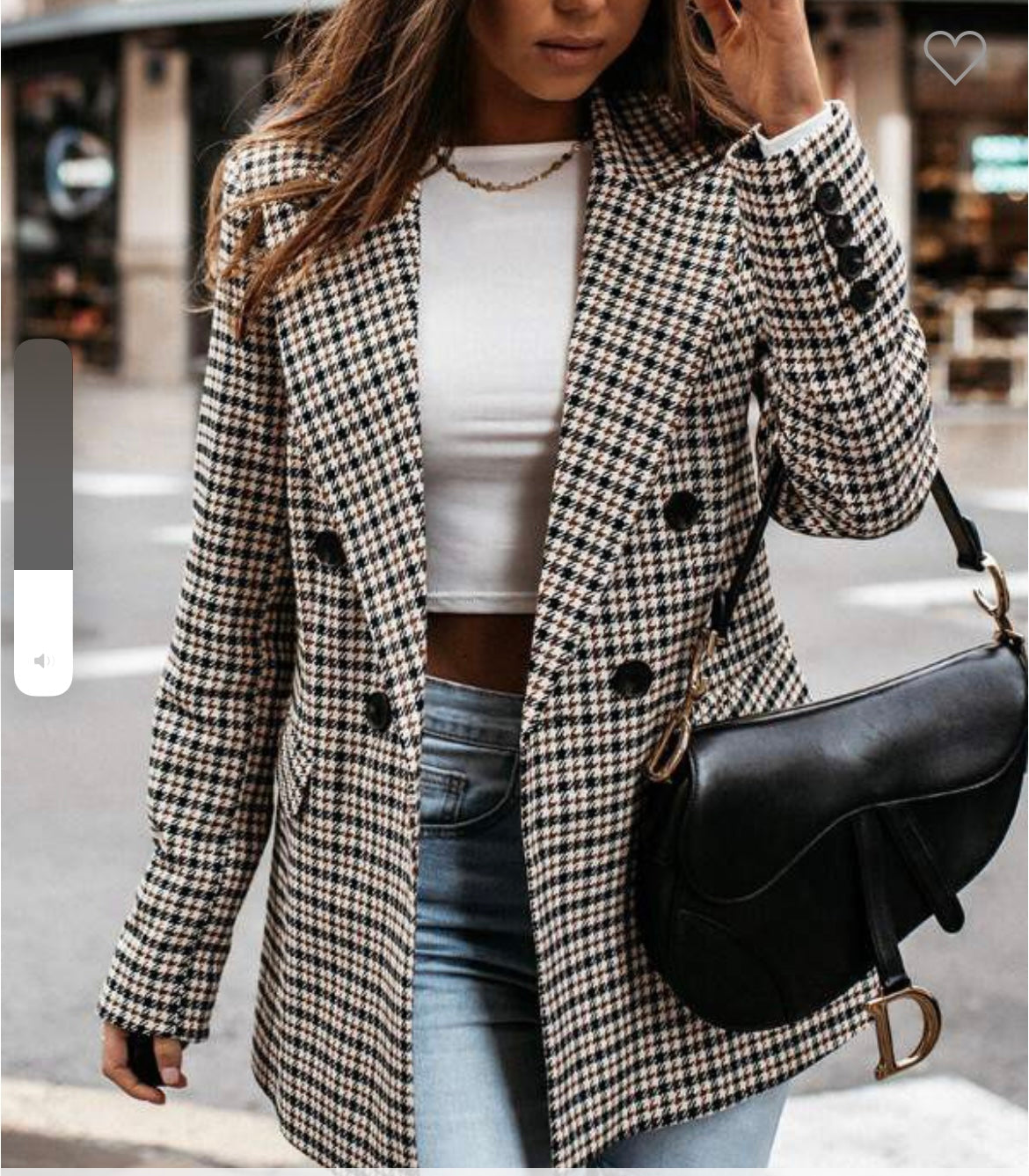 Checkered Lady Blazer