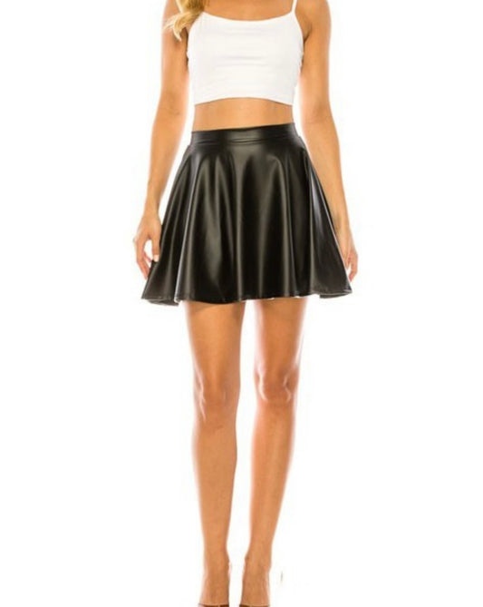 Faux Leather Skirt