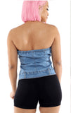 Denim Tube Top
