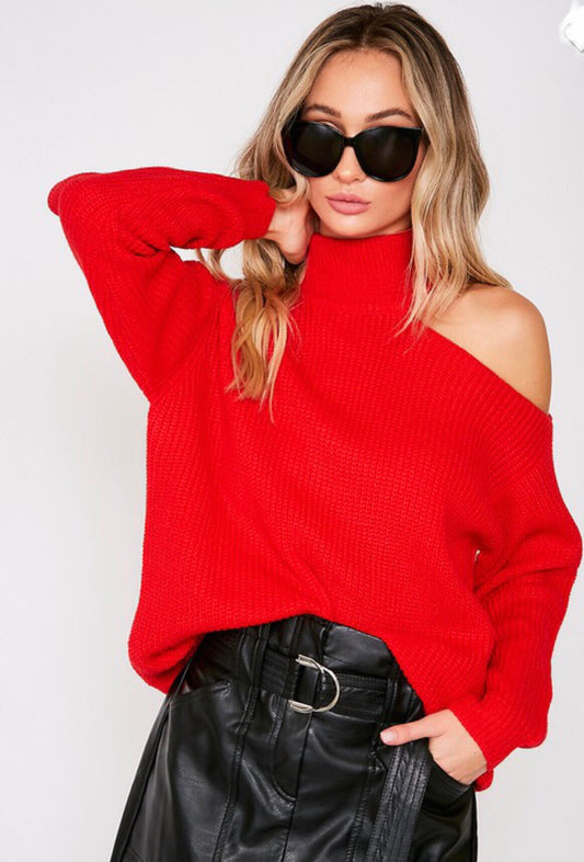 Cold Shoulder Sweater