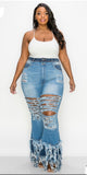 Tassel Jeans (Plus)