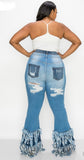 Tassel Jeans (Plus)